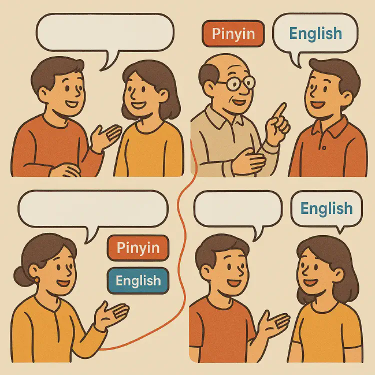 Practice through short dialogues