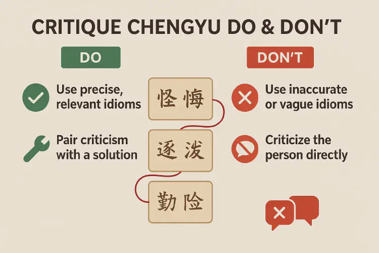 Chengyu to criticize