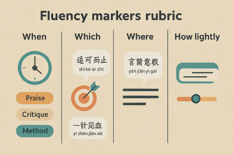 Chengyu as markers of fluency