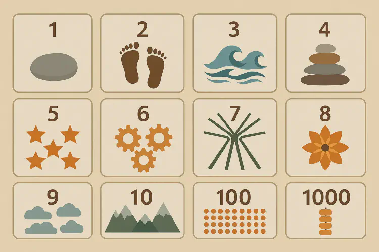 Chengyu about numbers